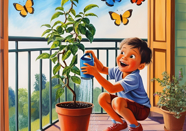 A child is a sapling
