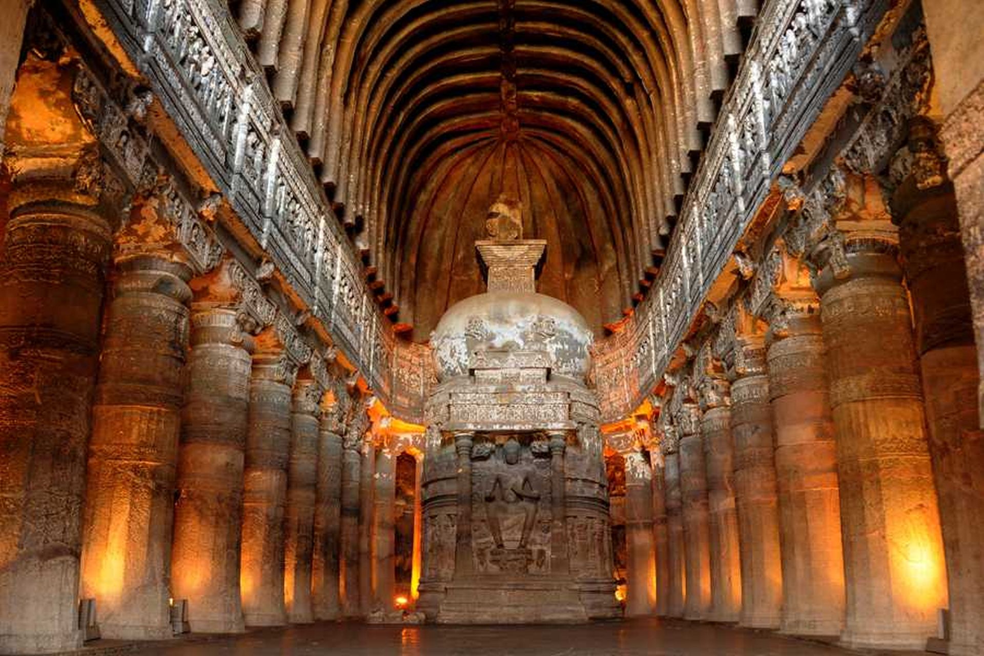 Ajanta caves are World heritage site